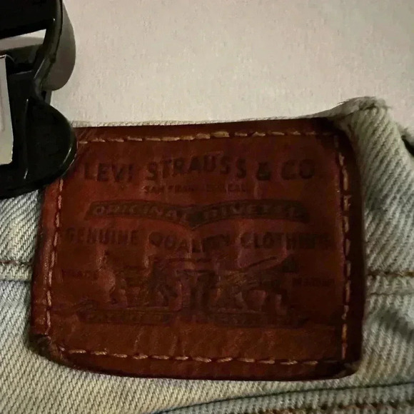 Levi's BIG E Wedgie Straight Denim Jeans Women's 24 Light Wash. Button Fly. - Picture 8 of 14